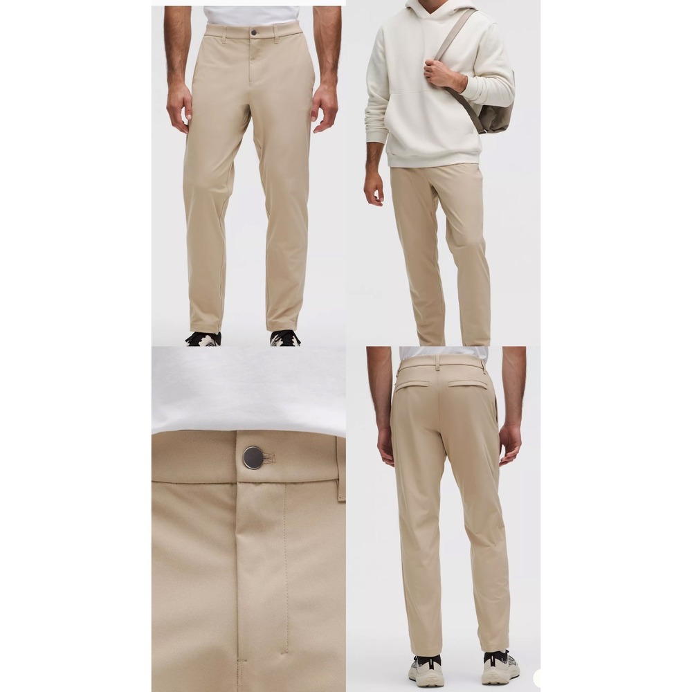 Lululemon Commission Pant Slim 30 Warpstreme Tan Khaki LM5ALWS 36